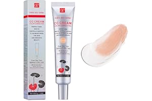 NLFOX CC Cream with Centella Asiatica - SPF 25 CC Cream Foundation - Concealer Full Coverage Moisturiser Silky cream Even Skin Tone - Color Correcting Makeup Suitable for All Skin (Light)