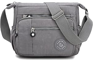 OUTER TREASURE Womens Multi Pocket Messenger Cross Body Handbags Casual Cross Body Bag Shoulder Bag for Daily Shopping