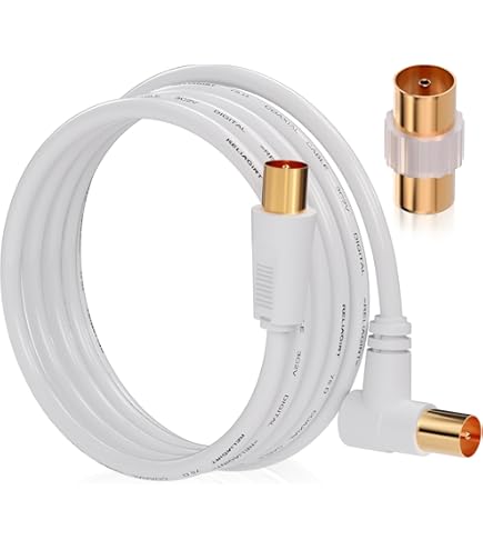 Cavo Antenna Koaxiale F-Connector Thomson Sat Digitale HDTV 4K UHD TV