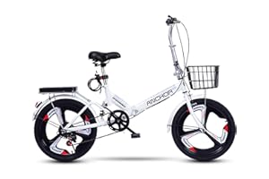 ZLYJ Bicicleta Plegable Frenos De Disco De Cambio Bicicleta Pequeña Adecuado para Caminos De Montaña Y Caminos De Lluvia Y Nieve Aleación De Aluminio Bicicleta Plegable 20 Pulgadas C,20 in