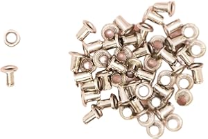 Craftelier - Pack de 50 Ojales Mini Metalizados Ideales para Scrapbooking y Manualidades | Válidos para Diversos Materiales | Tamaño Aprox. Diámetro Interior 3 mm y Exterior 5 mm - Color Plata