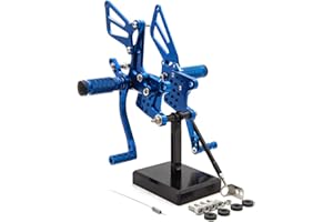 FXCNC Motos Estriberas CNC Adjustable Rear sets Reposapiés Footpegs clavijas de pie para SV650 SV650S SV1000 SV1000S 1998-2014, GSXR750 GSXR600 1996-2005,GSXR1000 2000-2004