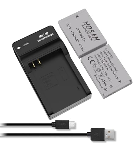 Jupio Batteria Di Ricambio Per Canon NB-5H – 680 MAh, Compatibile PowerShot A5/A50/S10 E Altri