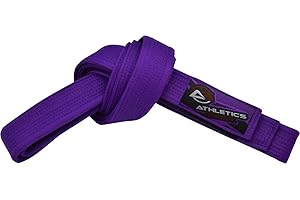 Athletics Gear AG Ceinture de karaté pour arts martiaux, 100 % coton avec coutures multiples pour BJJ, judo, taekwondo et karaté
