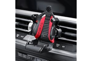 LUCKKY Racing Seat with Safety Belt, Car Phone Holder, 2024 New Air Vent Car Phone Mount, 360° Rotation Air Vent Phone Holder for Cars, Universal Air Vent Phone Mount Cradle (Red)