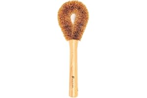 Wild & Stone | Spazzola per piatti in fibra di cocco | Spazzola per pulire con manico | Spazzola per lavare sostenibile | Eco Cleaning