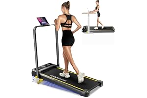 YPOO Walking Pad with Incline 3 in 1 Folding Treadmills for Home Foldable 3 Level Incline, Portable Walking Pad Foldable 300 Lbs Capacity, Quiet Under Desk Treadmill with Remote Control & APP