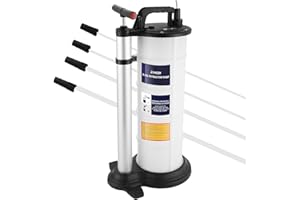ATPEAM Pompa Manuale 9L Aspira Olio Motore Auto e Moto, Aspiratore Olio per Cambio Olio Motore Universale