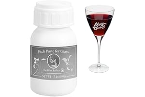 Innovayou Crème Dépolissante de Verre 100g Pâte à Graver Design pour Miroir, Céramique, Porcelaine