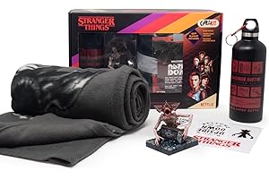 Neamedia Icons Netflix Chill Kit - Stranger Things, Licencia Oficial, Manta, Manta, Manta, Figura de coleccionista, Botella isotérmica, Pegatinas, Idea, cumpleaños