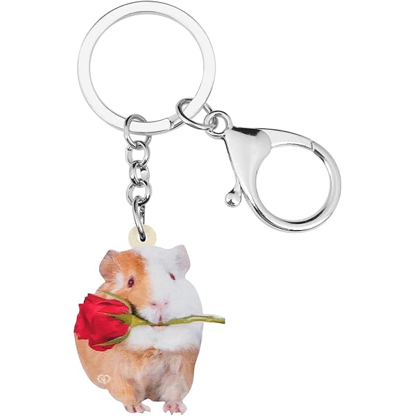 Wrendale Designs Schlüsselanhänger 'Dandy Day' – Meerschweinchen-Design, Zinklegierung Mit Harzoberfläche, 4x8 Cm