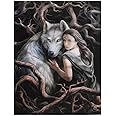 Canvas Plaque | Soul Bond by Anne Stokes | H25cm X W19cm X D1.5cm | Pack of 1