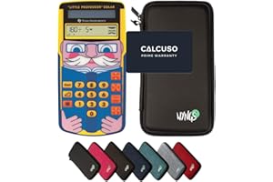 CALCUSO TI-Little Professor avec Housse de Protection WYNGS Incluse Noir - Entraîneur de Calcul Interactif - Pack de Base