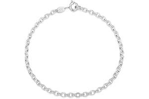 SILBERKETTEN-STORE Fußkette Silber Erbskette 2,2mm Breite, Länge wählbar 23-30cm, echt 925 Silber