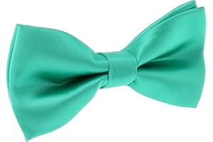 SHIPITNOW Papillon Uomo - 30 colori - Papillon Matrimonio e Festa - Tessuto di Raso solido - Pre-legato, Adulto