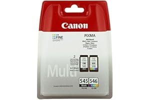 Canon PRIXMA Wkłady Atramentowe Do Drukarki PG-545 + CLI-546 BK/C/M/Y, Wielopak
