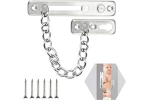 RMENOOR Cadena Para Puerta Delantera Cadena Seguridad Puerta Seguridad Cerradura De Cadena De Puerta Guardia cadena de puerta antirrobo Para Puerta y Seguridad Del Hogar