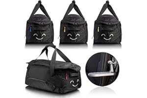 ‎ISIBELL ISIBELL® Dachbox 4 er Taschen Set mit Trittstufe für einfaches Be und Entladen und Identifikaitonsmarker/Duffel Bag/dachbox Taschen/Tasche für dachbox