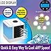 Produktbild Trymway Antarktis Air Persönlichen Space Kühler Quick & Easy Weg zu cool Space Mini Air Cooler Luftbefeuchter & Luftreiniger 7 Farbe LED Lichtern Arctic Kühler Tragbare Klimaanlage LCD-Display