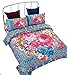 Produktbild Sunrise Betten Bohemian Bettbezug Set, 4 Stück Komplettes Set Bettwäsche Set Super Soft, Polybaumwolle, Spirit, King (230 x 220 cm)