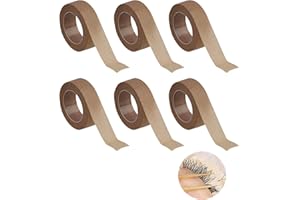 VXIWSCY Ensemble De 6 Rouleaux De Ruban Adhésif Pour La Peau Flexible - Bande De Gaze Auto-Adhésive Respirante Pour Blessures Sportives Et Gonflement - 0,5 Pouce X 10 Yards (Beige) Facile À Utiliser