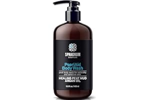 SPHAGNUM BOTANICALS Eczema Body Wash & Cream 2in1-100% Natural pH Balancing Acids and Olive Oil Shower Cream. Sulfate Free, Deep Moisturizing Treatment for Very Dry & Itchy Skin. Best for Relieving Psoriasis. 400ml