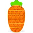 FunBlast Pop It Fidget Toy, Autism Special Needs Silicone Stress Reliever, Squeeze Sensory Toy (Carrot)