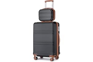 Kono Luggage Sets Lightweight ABS Hard Shell Travel Suitcase with TSA Combination Lock 4 Spinner Wheel
