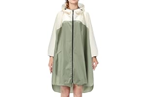 Ynport Crefreak impermeable ligero al aire libre mujer impermeable chaqueta de lluvia hombres cremallera con capucha impermeable Poncho de moda ligero