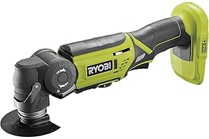 Ryobi R18MT-0 Utensile Multifunzione a Batteria 18V ONE+, Batteria non Inclusa, Testa Orientabile a 4 Posizioni, Velocità Variabile a 6 Posizioni, per Levigare, Livellare e Tagliare