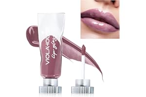 VIOLA HOUSE Brillo de Labios, Lip Tint Stain, Barra de Labios Brillante Maquillaje de Labios No Pegajoso.4ML/0.13Fl.Oz (7 past curfew)