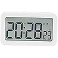 Digital Clock/Desktop Table Clocks/Snooze/ 12/24H Display/Small Clock/Desk Clocks Count Timer for Beside Kids, White