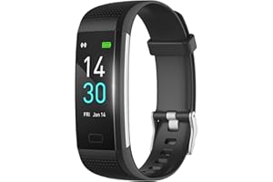 MicLee Damen Herren Smartwatch Fitness Armband Wasserdicht IP68 Farbbildschirm Fitness Uhr Fitness Tracker Aktivitätstracker Schrittzähler Sportuhr Anruf SMS Beachten für iOS Android Handy