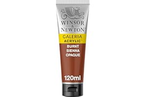 Winsor & Newton - Pintura Acrílica , 120 ml, Marrón (Raw Sienna Opaque)