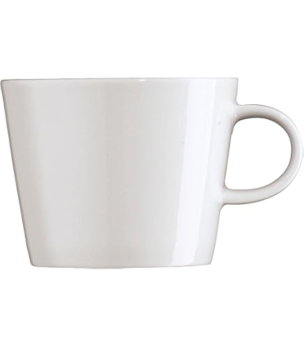 Arzberg 1382 Tazza Da Tè In Porcellana Bianca 190 Ml - Design Hermann Gretsch - Originale 1931 - Lavabile In Lavastoviglie E Microonde