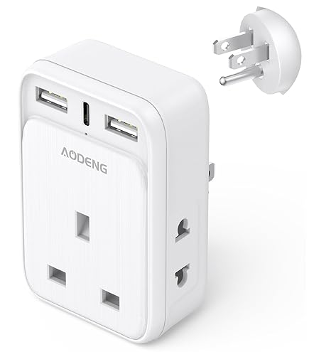 Kit Convertisseur Franzus Travel Lite International 1650W – Adaptateur Universel (prise US Vers Monde)