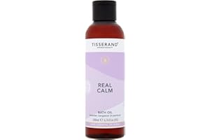 Tisserand Aromatherapy - Real Calm Bath Oil - 100% pure essential oil - Lavender, Bergamot, and Patchouli - Calming aromatherapy - 200ml