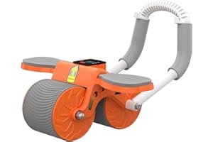 RELIFE REBUILD YOUR LIFE AB Roller Roulette Abdominaux Appareil Musculation Stimulateur Rebond Automatique Homme a la Maison Entraînement des Abdominaux Support de Plaque Plank