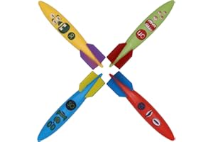 VReder Dive Sticks Pool Toys, Dive Rings Sticks Diving Torpedo for Swimming Underwater Pool Training Diving Game Training Swimming Fun Toys Gift for Kids (Diving Torpedo Bandits B)