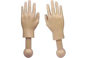 TOYNK Tiny Hands 4.5-Inch Novelty Toys | Left and Right Hands, Beige
