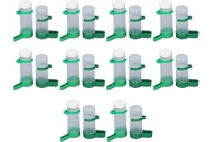 CHICIRIS Fågelbur Vattenmatare Set 10-pack, 140 Ml Vattendispenser med | Spillsäker Design, Robust Plast, Lätt Att Rengöra, för Papegojor Cockatiel Duvor små Fåglar