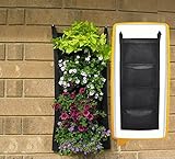 Muebles Bonitos - Jardinera colgante de 4 bolsas