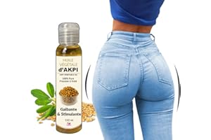 I LOVE MY POPOTIN MUSCLEZ VOS FESSES PAS VOS COMPLEXES Huile d'Akpi-Huile pour Grossir la Poitrine- Galber les Fesses-Nourrit Protège la Peau Cheveux - 100% Naturelle I 100 ML