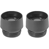 EMSA 513857 Travel Mug Ersatzdeckel für Thermobecher 0,36 Liter & 0,5 Liter, schwarz (2 Stück)