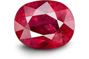 LMDPRAJAPATIS Burma Ruby Gemstone Lab Certified Natural Top Quality 100% Real Oval Ruby Loose Stone