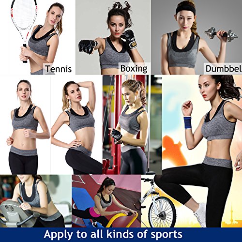 Sport BH, Fascigirl Damen Komfort Sport Wattierter Spitzen BH Bustier Push Up BH ohne Bügel Für Yoga FitnessTraining - 4