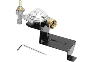 WELL GRILL Regulador de presión de gas para Weber Q1000 Q1200 Series Parrillas de gas, bombona de gas, conector de manguera de gas, accesorio para Weber 64866