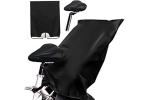 CAINCAY Rain Cover for Bicycle Child Seat, Universal Waterproof Cover for Children Bicycle Rear with Reflective Strips, Rain Cover Children's Bicycle Seat Suitable for All Seats