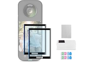 NEEWER Zestaw akcesoriów do osłony ekranu X4/X5 (2 sztuki) kompatybilny z kamerą akcji Insta 360 X5 Insta360 X4, 9H HD, folia ochronna do ekranu dotykowego ze szkła hartowanego 9H, CA146