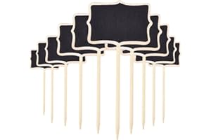 HUNDREDWEAT Pflanzschilder Holz Pflanzen Tags Pflanzenstecker T-Form Gartenmarkierungen Kräuterschilder Umweltfreundliche Mini Pflanzenschilder Garten für Gartentopfpflanzen Gewächshauszubehör Zierpflanzen 25pcs